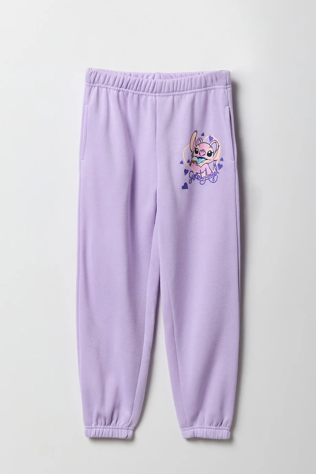 Girls Sweet Angel Graphic Fleece Jogger sold by Urban Planet