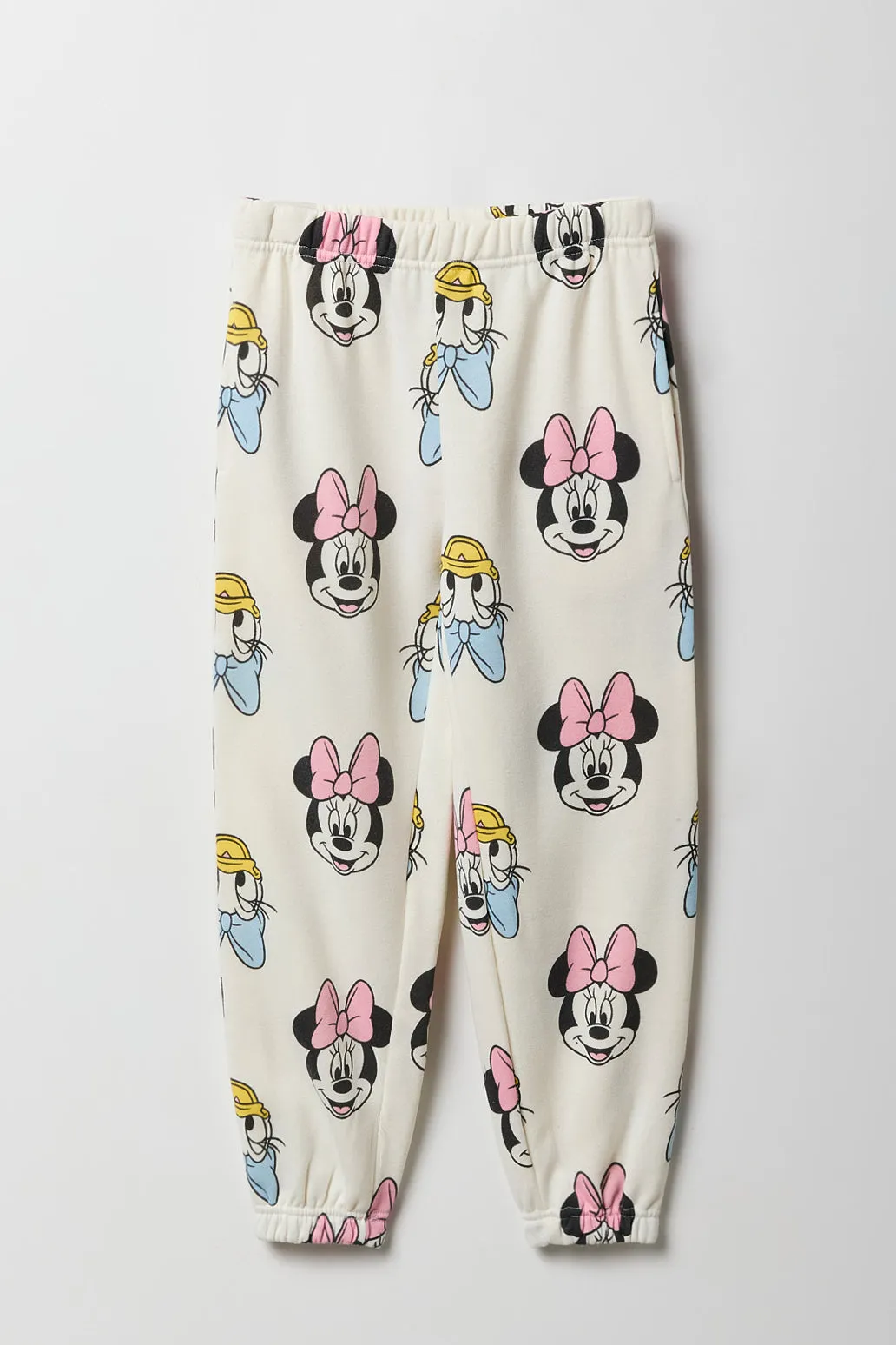 Girls Minnie & Daisy Print Fleece Jogger sold by Urban Planet