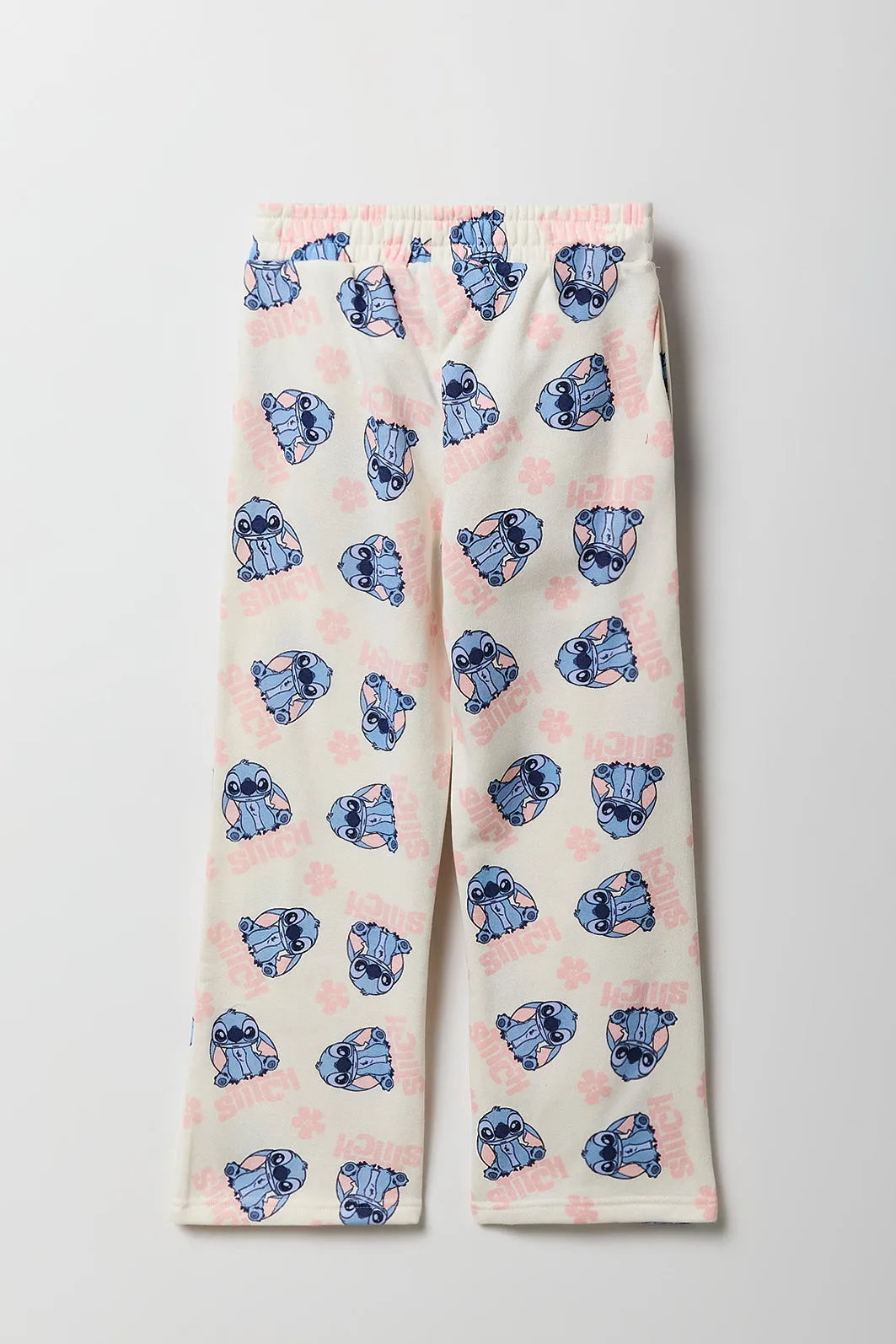 Girls Stitch Print Fleece Sweatpant sold by Urban Planet product image thumbnail 2