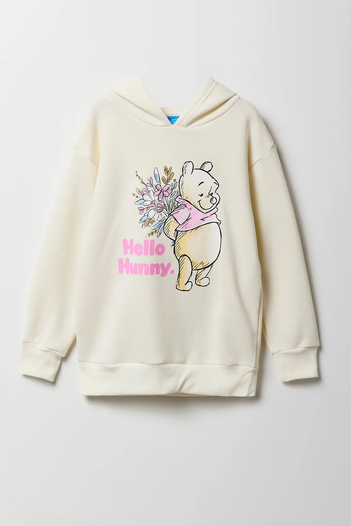 Girls Pooh Bear Graphic Fleece Hoodie sold by Urban Planet
