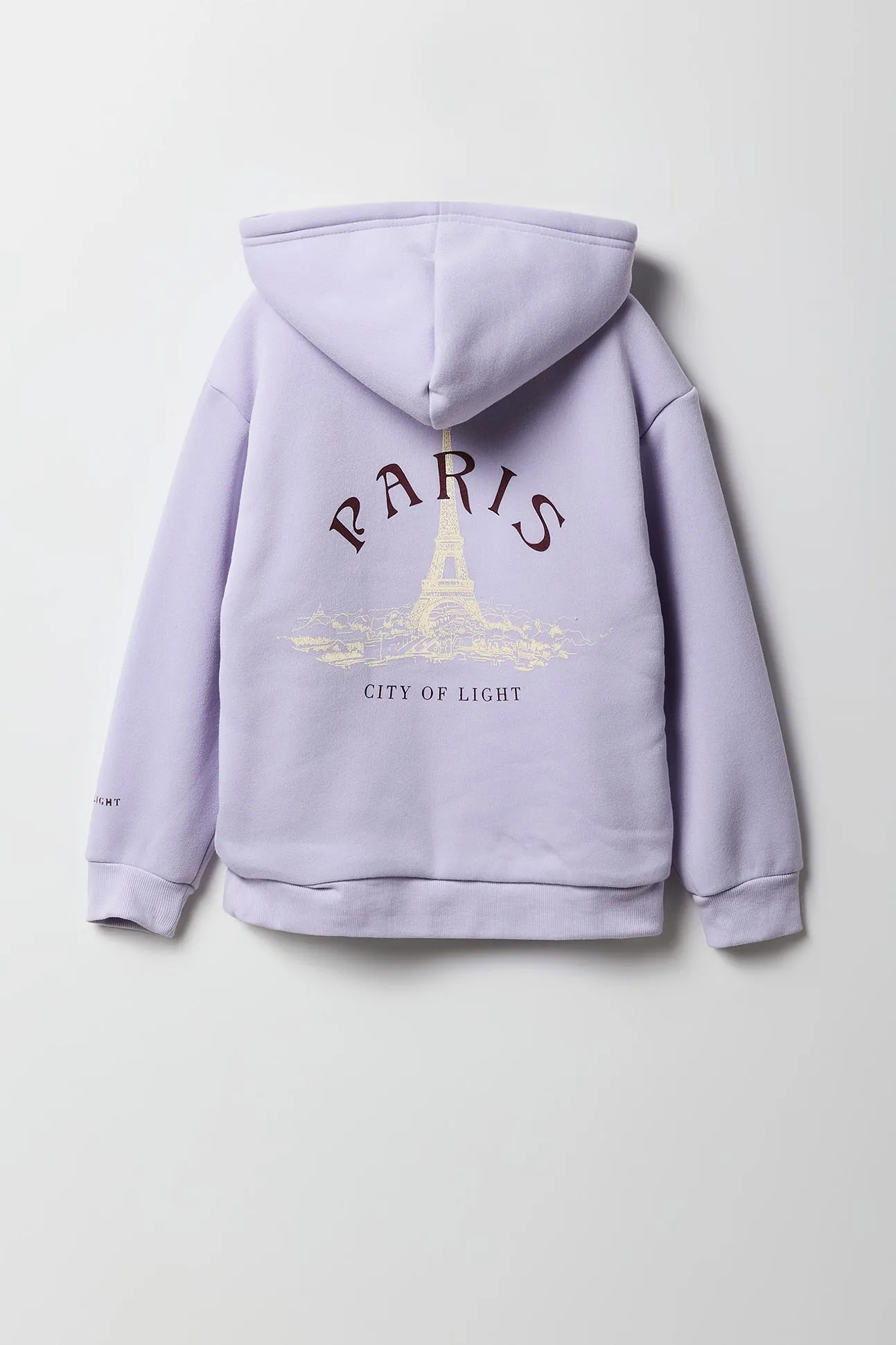 Girls Graphic Faux Fur Lined Zip-Up Hoodie sold by Urban Planet product image thumbnail 5