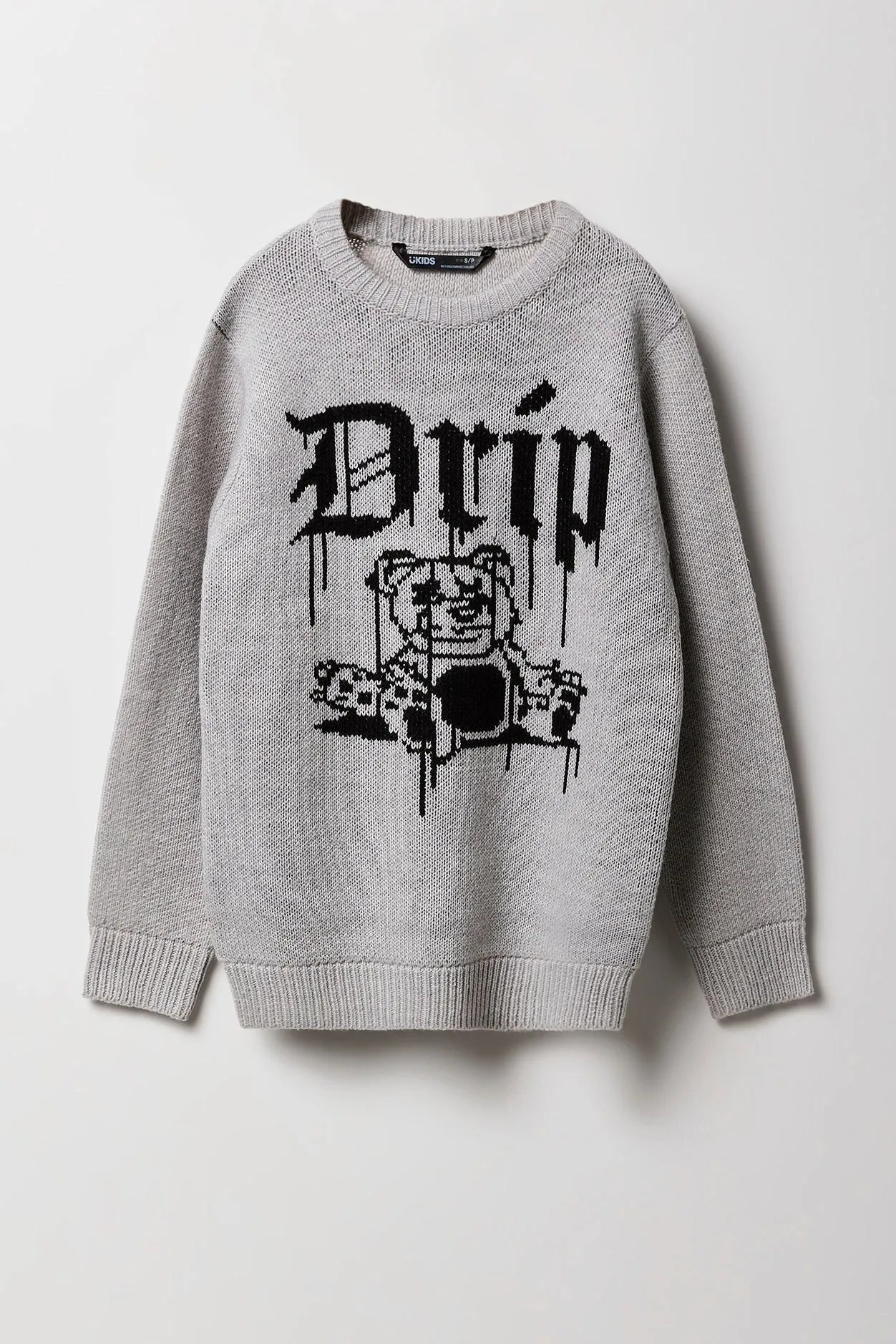 Boys Teddy Jacquard Knit Sweater sold by Urban Planet product image thumbnail 3