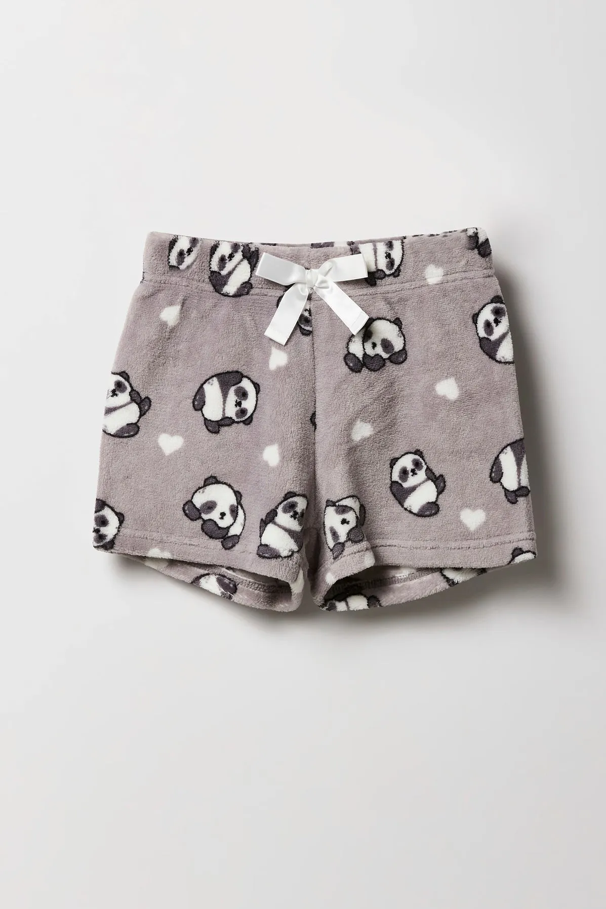 Girls Graphic T-Shirt & Plush Short 2 Piece Pajama Set sold by Urban Planet product image thumbnail 4