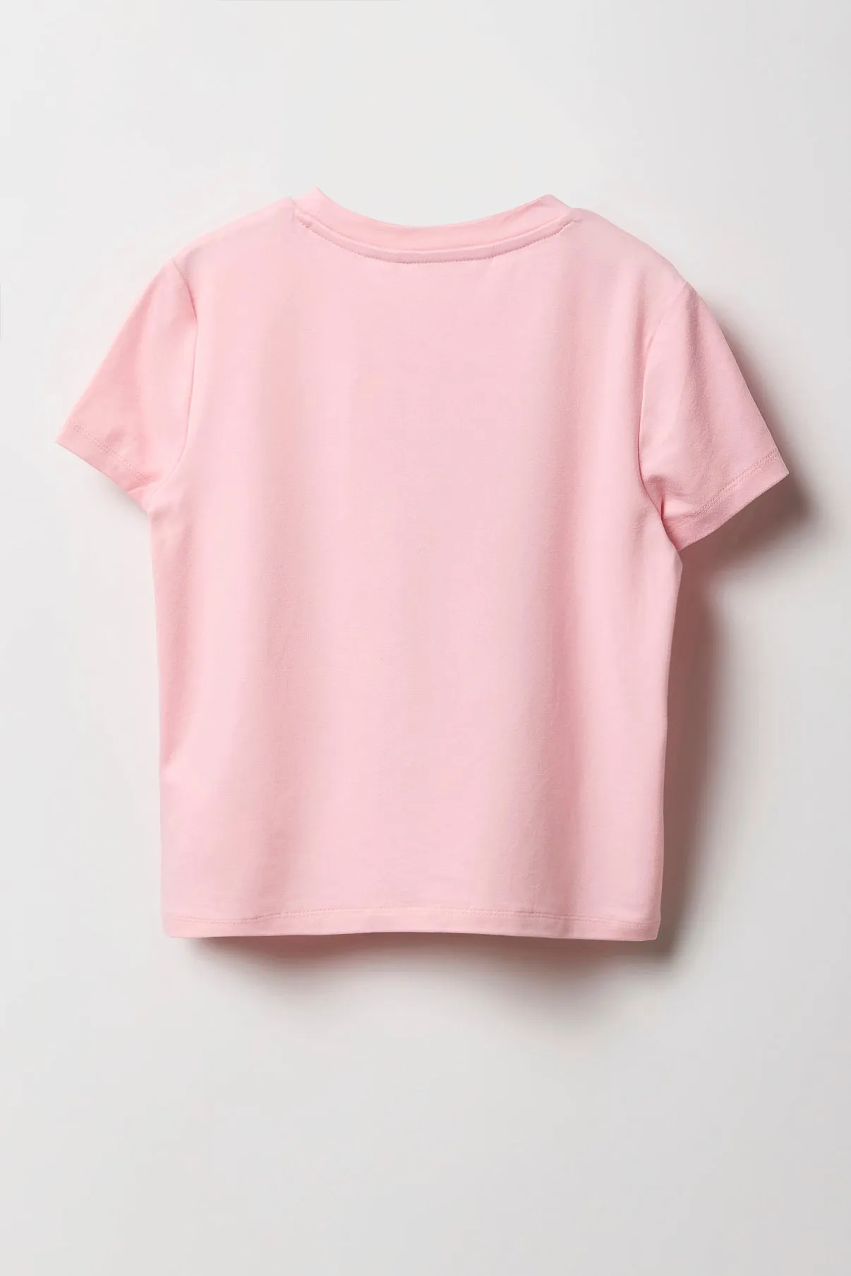 Girls Graphic T-Shirt & Plush Short 2 Piece Pajama Set sold by Urban Planet product image thumbnail 3