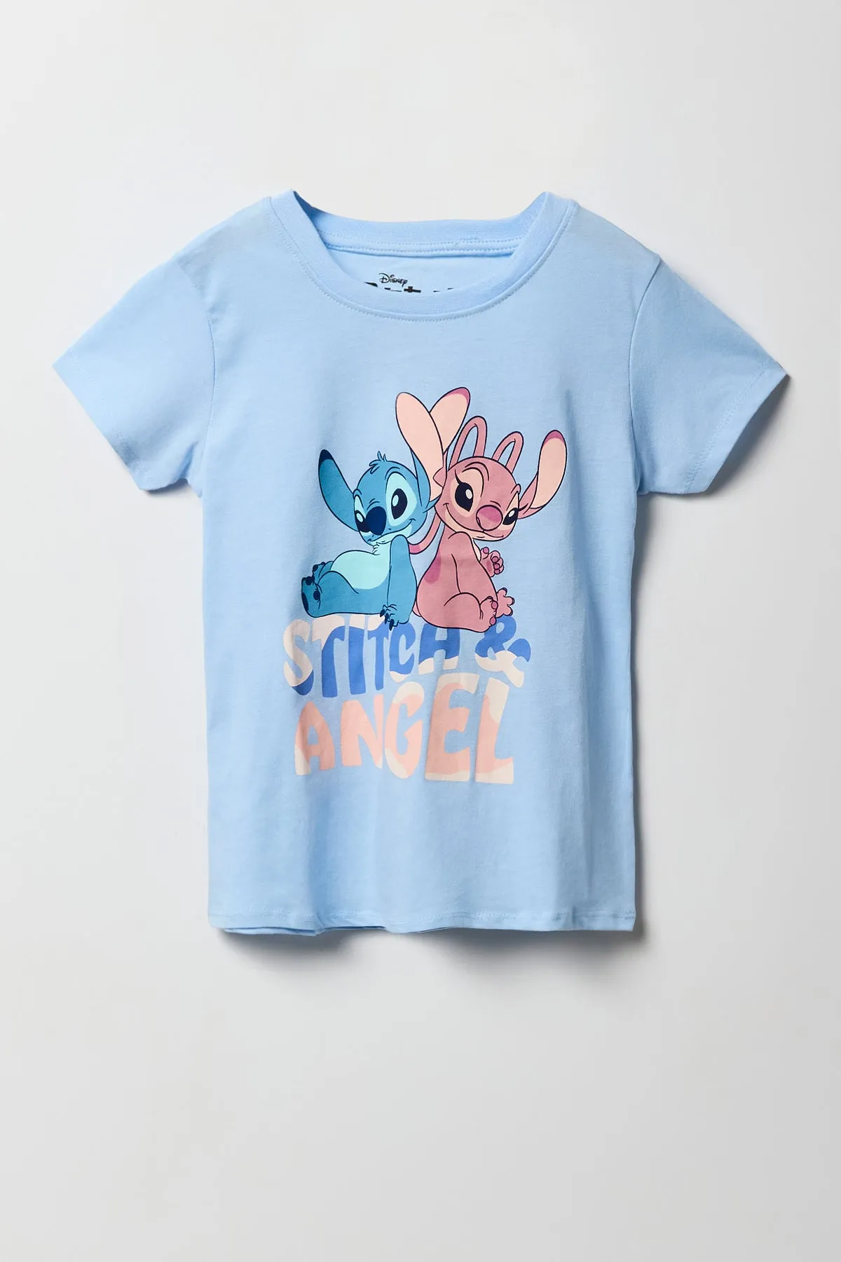 Girls Stitch & Angel Graphic T-Shirt sold by Urban Planet