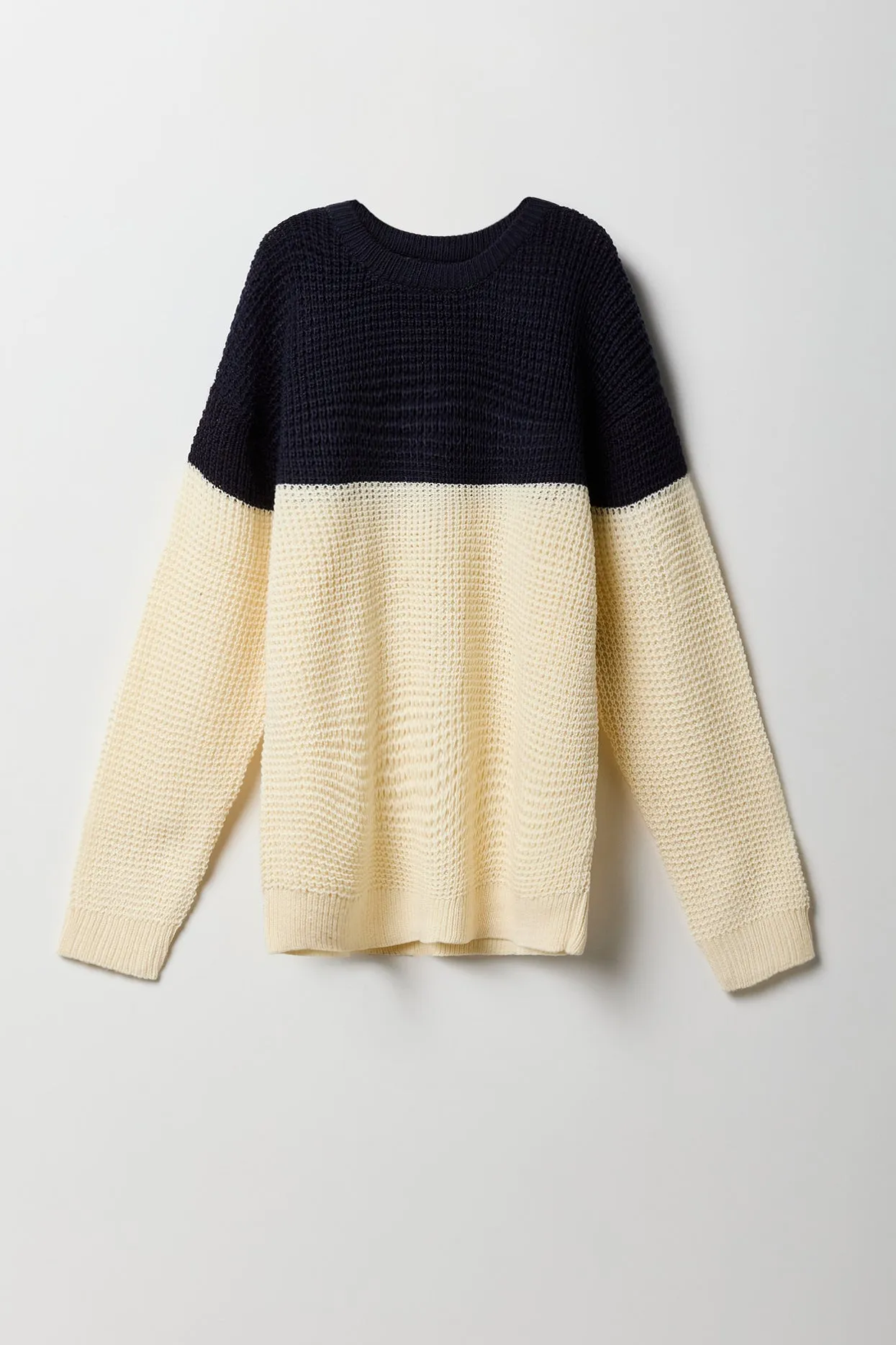 Boys Colourblock Waffle Knit Sweater sold by Urban Planet product image thumbnail 5