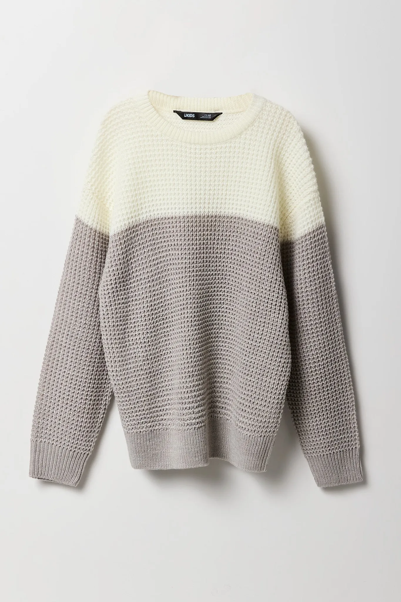 Boys Colourblock Waffle Knit Sweater sold by Urban Planet product image thumbnail 3