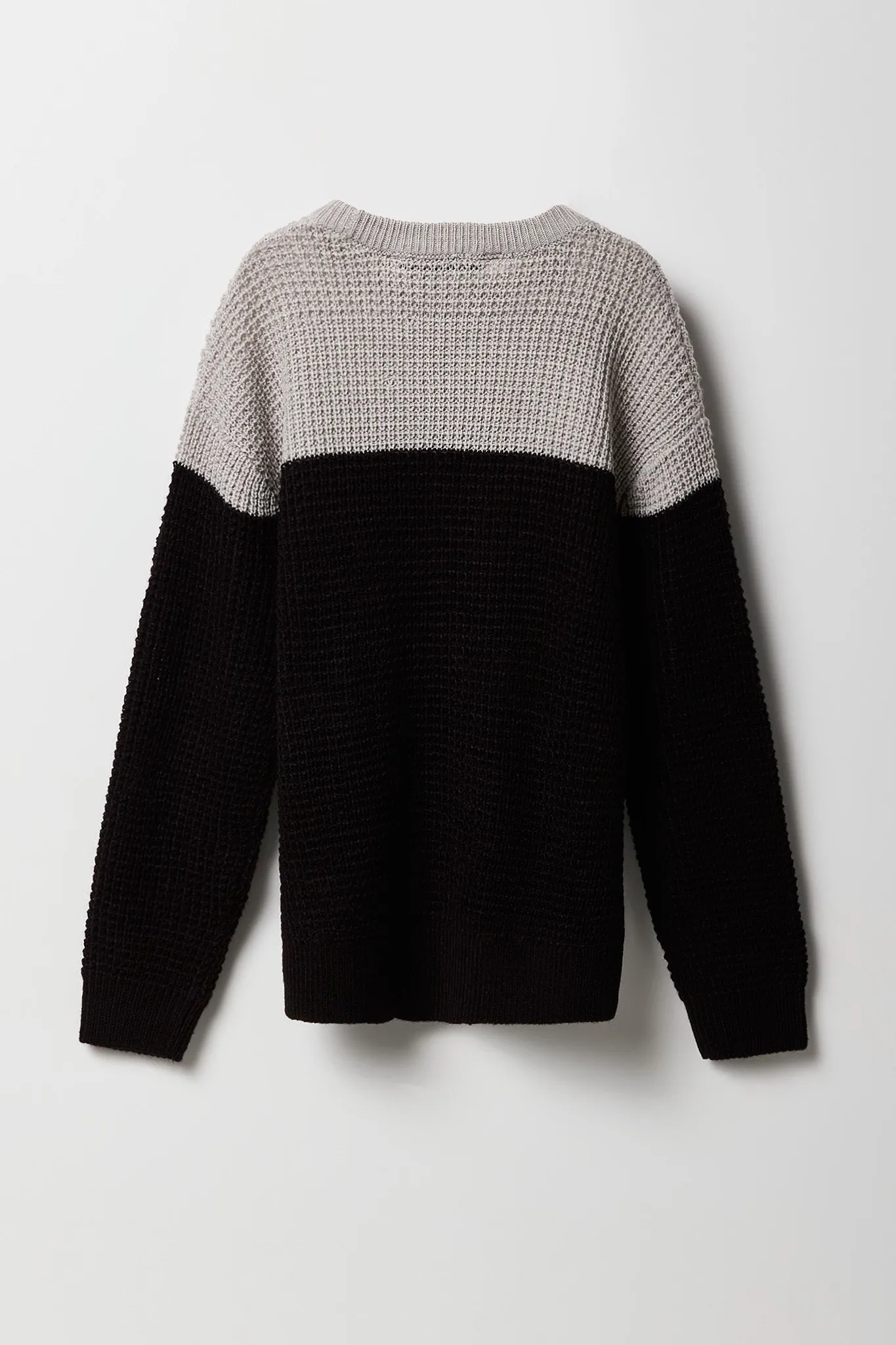Boys Colourblock Waffle Knit Sweater sold by Urban Planet product image thumbnail 2