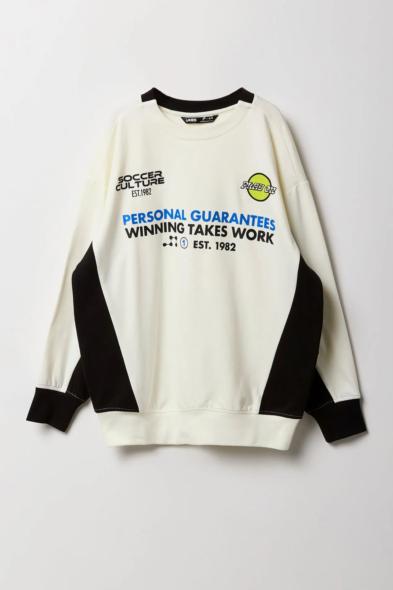 Boys Active Play On Graphic Colourblock Sweatshirt sold by Urban Planet product image thumbnail 3