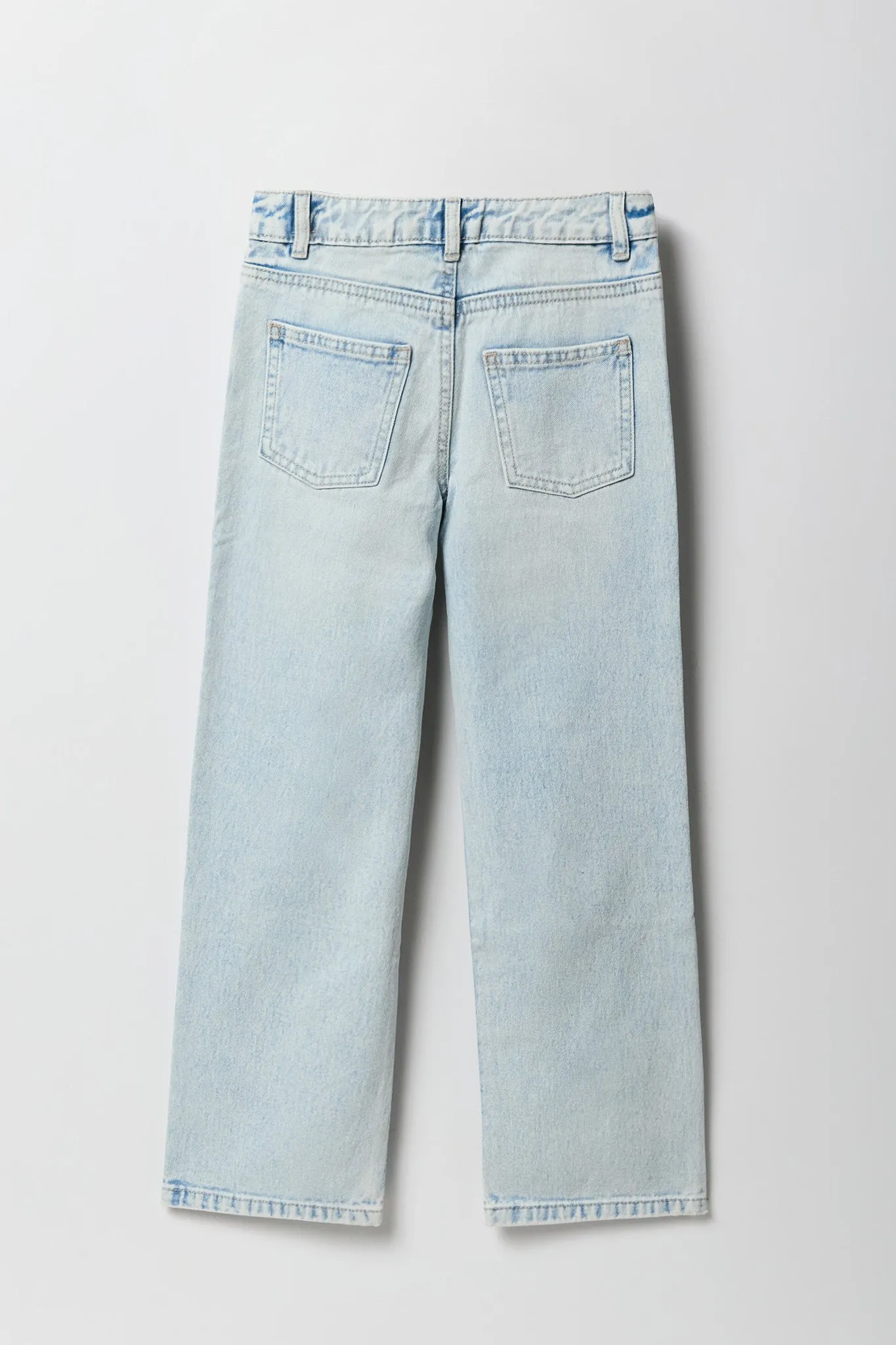 Jean à jambe droite avec pierres du Rhin pour fille sold by Urban Planet product image thumbnail 2