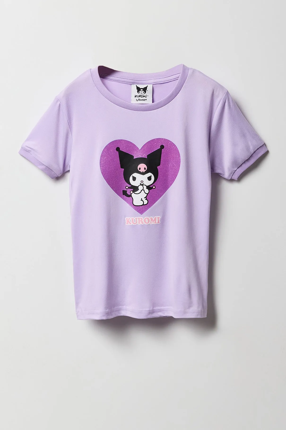 Ensemble pyjama avec t-shirt et pantalon en peluche à imprimé Kuromi pour fille sold by Urban Planet product image thumbnail 2