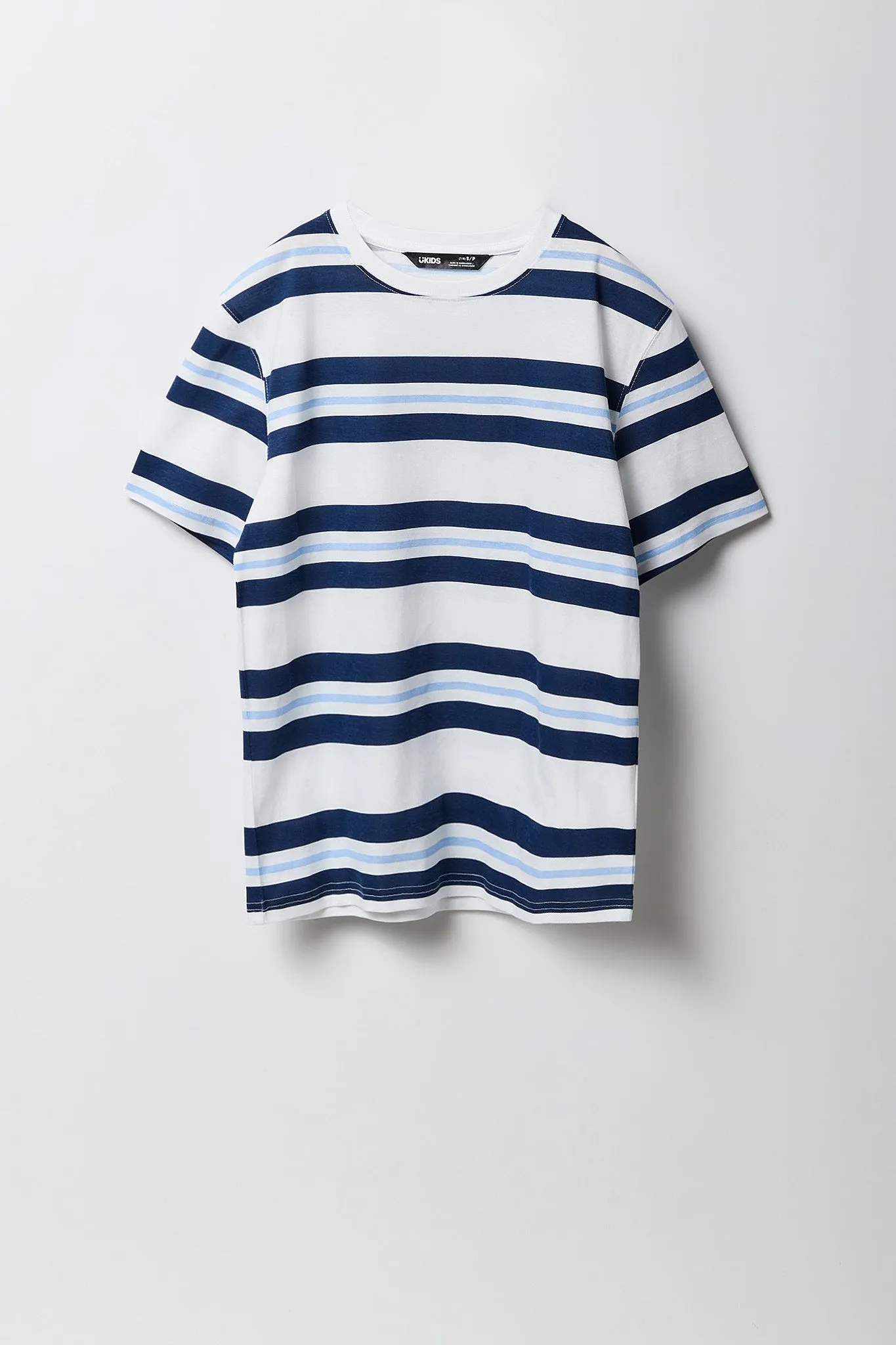 Boys Multi Striped Crewneck T-Shirt sold by Urban Planet