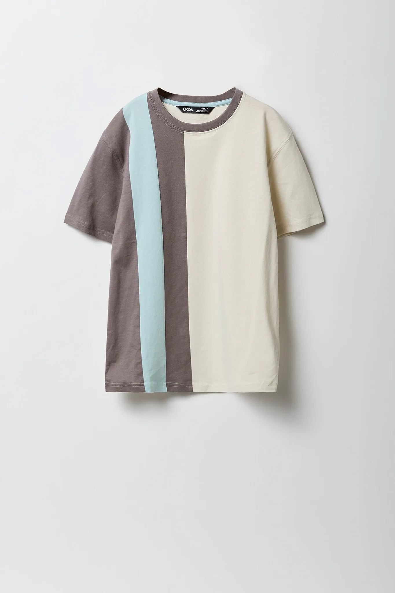 T-shirt rayé avec blocs de couleurs pour garçon sold by Urban Planet product image thumbnail 5