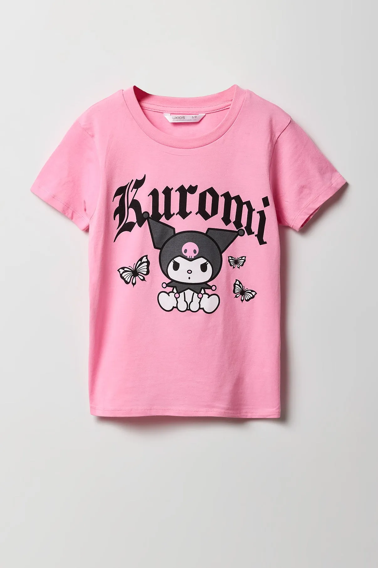 T-shirt à imprimé Kuromi papillon pour fille sold by Urban Planet