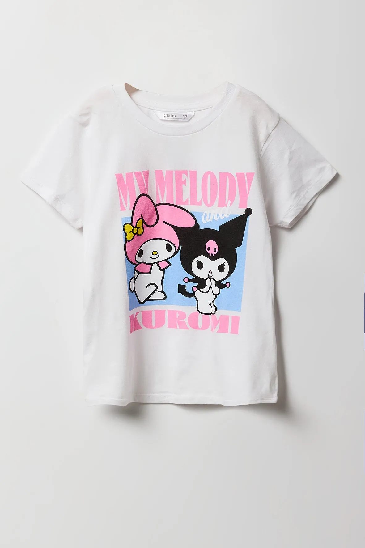 T-shirt à imprimé My Melody & Kuromi pour fille sold by Urban Planet