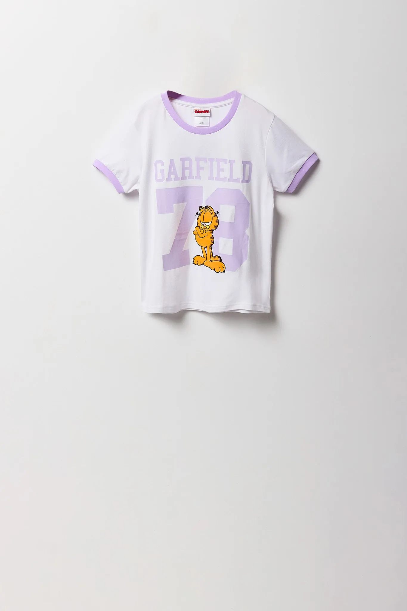 Girls Garfield T-Shirt & Plush Pant 2 Piece Pajama Set sold by Urban Planet product image thumbnail 2