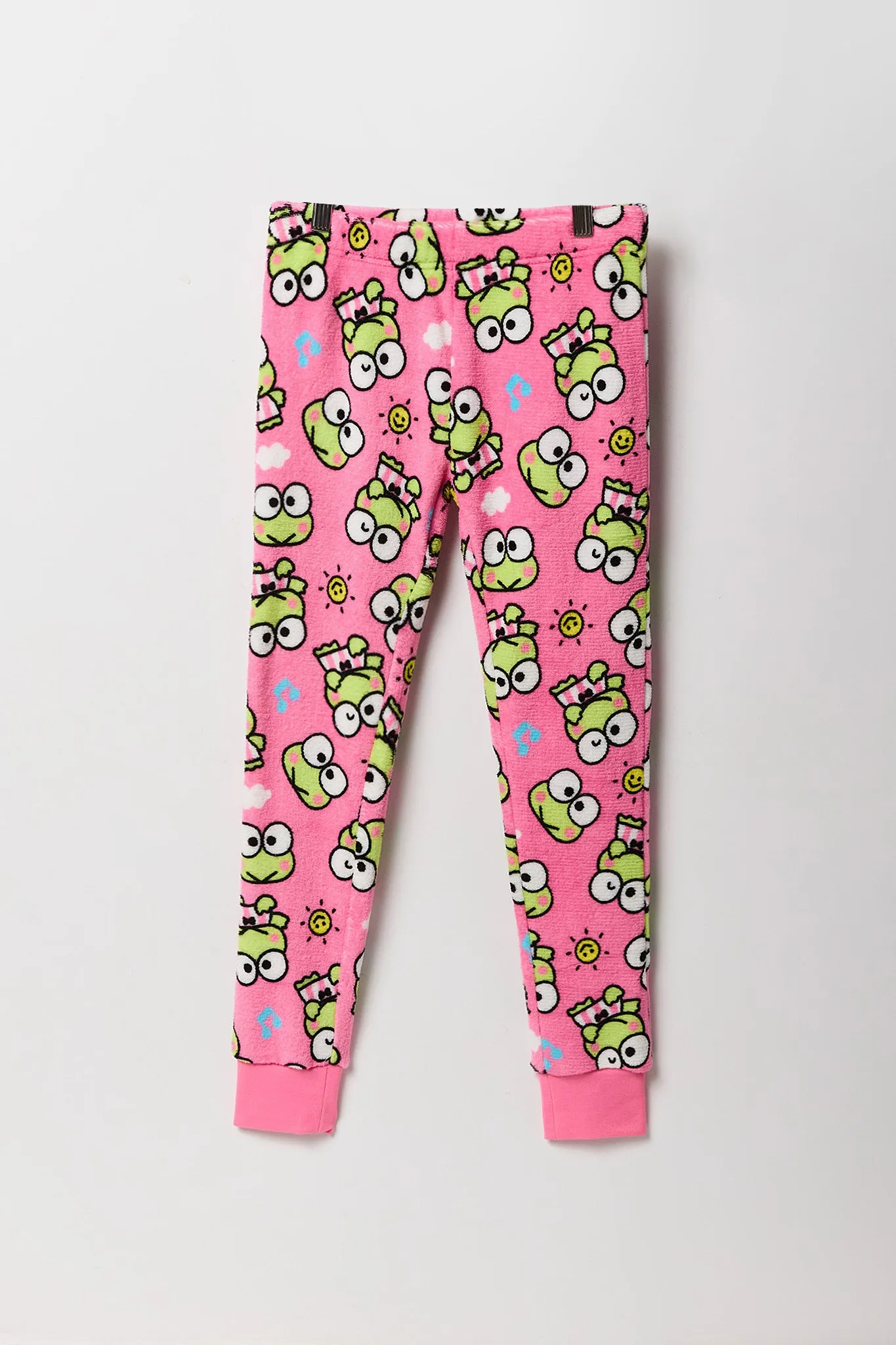 Ensemble pyjama avec t-shirt à imprimé Keroppi et pantalon en peluche pour fille sold by Urban Planet product image thumbnail 4