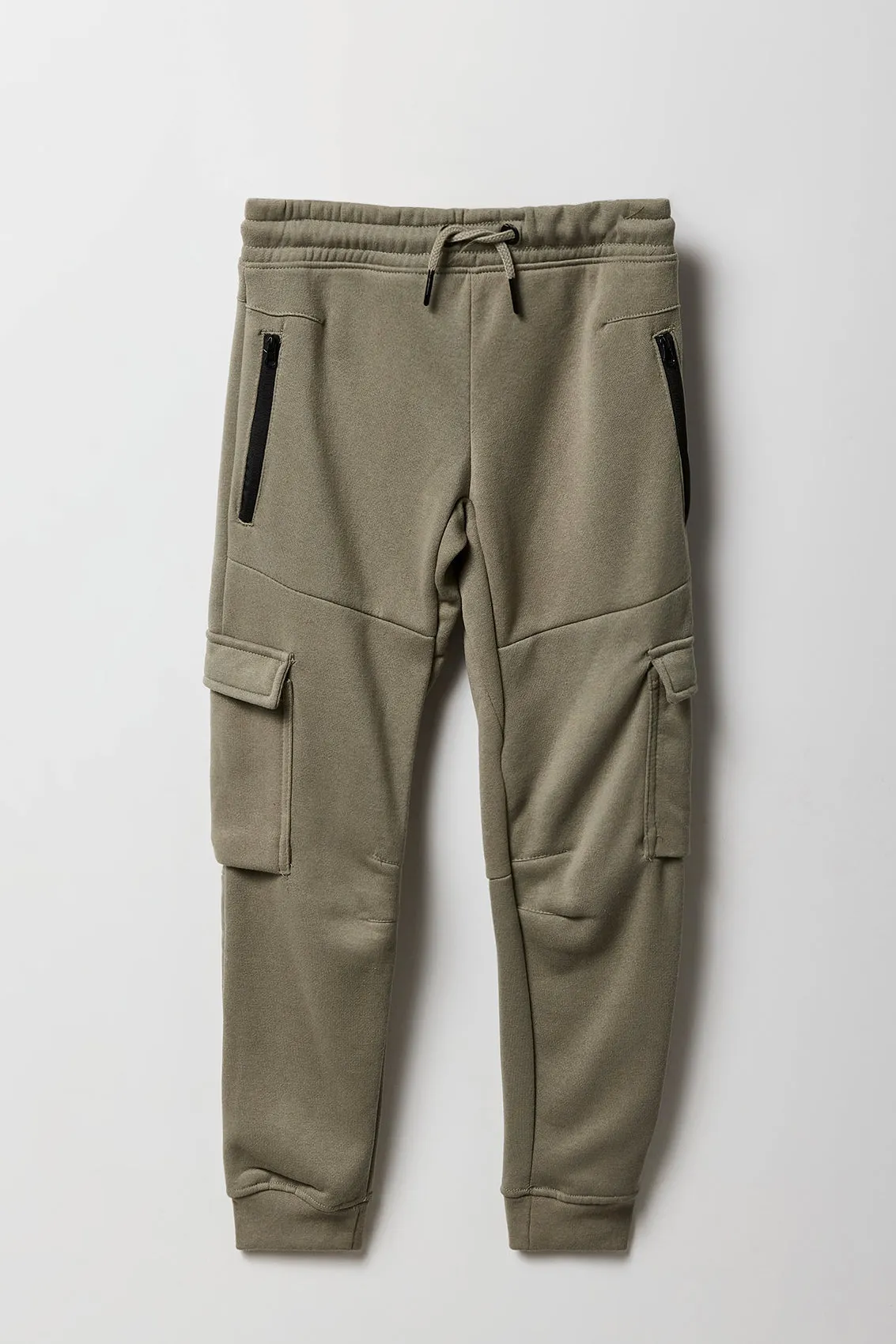 Boys Fleece Zip Pocket Cargo Jogger sold by Urban Planet product image thumbnail 3