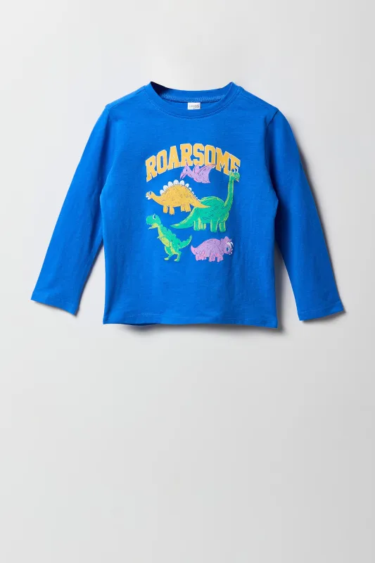 Haut à manches longues avec imprimé Roarsome pour tout-petit sold by Urban Planet