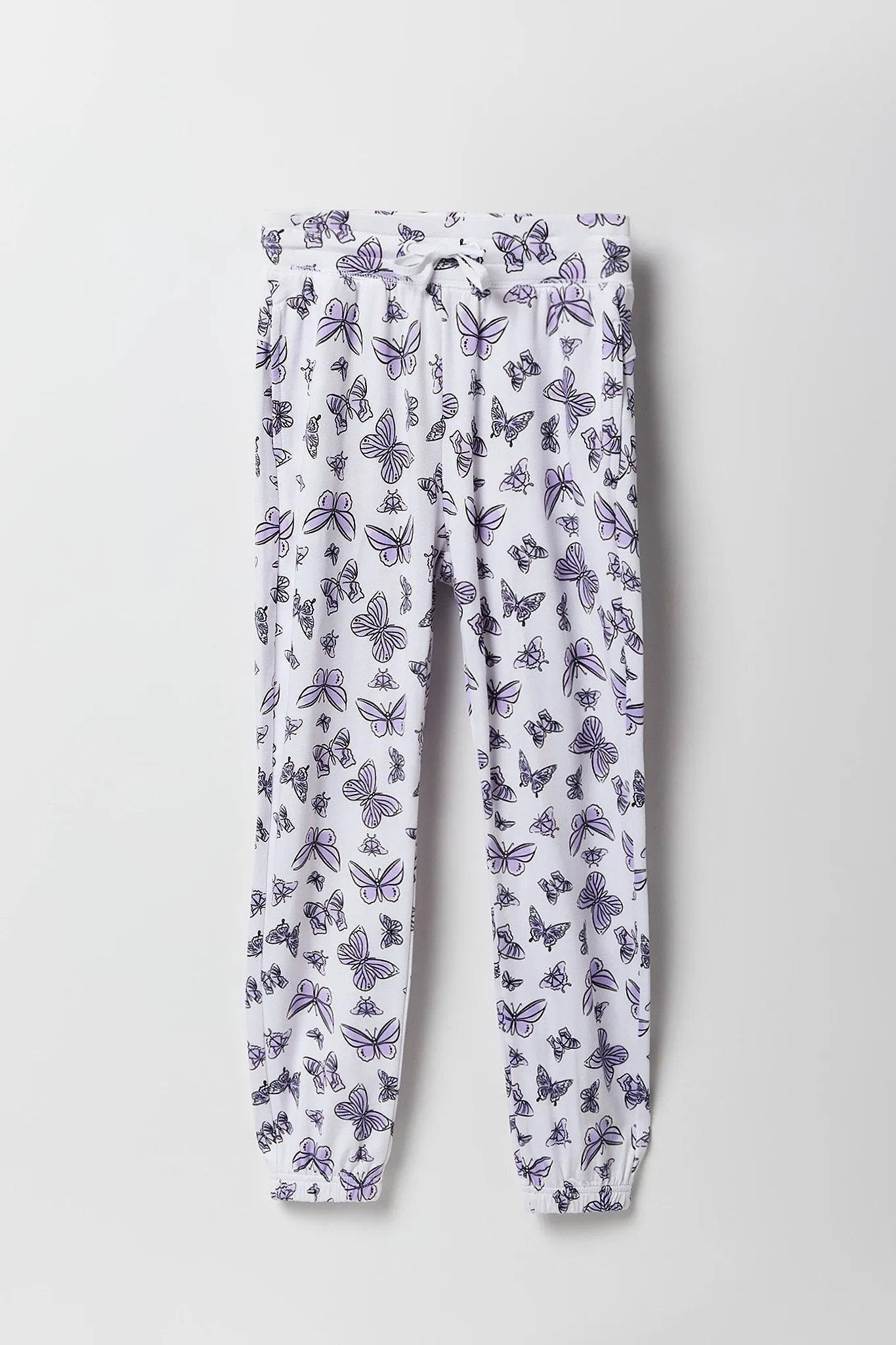 Girls Active Butterfly Print Soft Fleece Jogger sold by Urban Planet