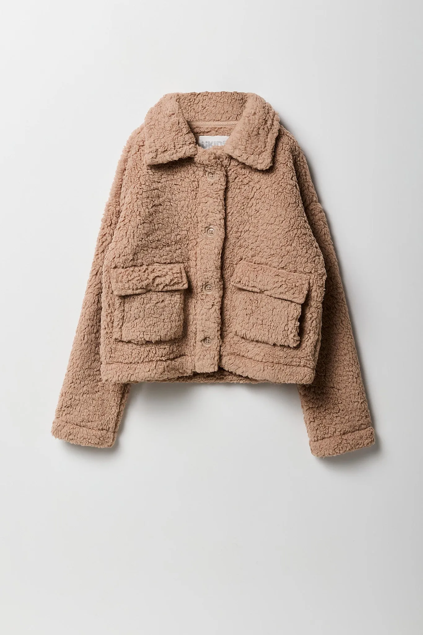 Blouson boutonné en Sherpa pour fille sold by Urban Planet