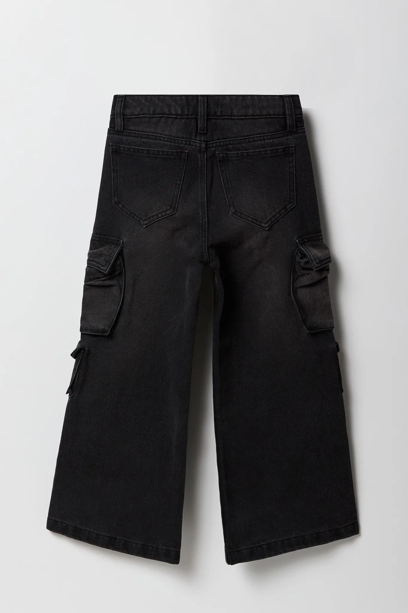 Girls Multi Pocket Wide Leg Cargo Jean sold by Urban Planet product image thumbnail 2