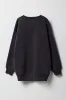 Girls Oversized Embroidered Fleece Sweatshirt sold by Urban Planet