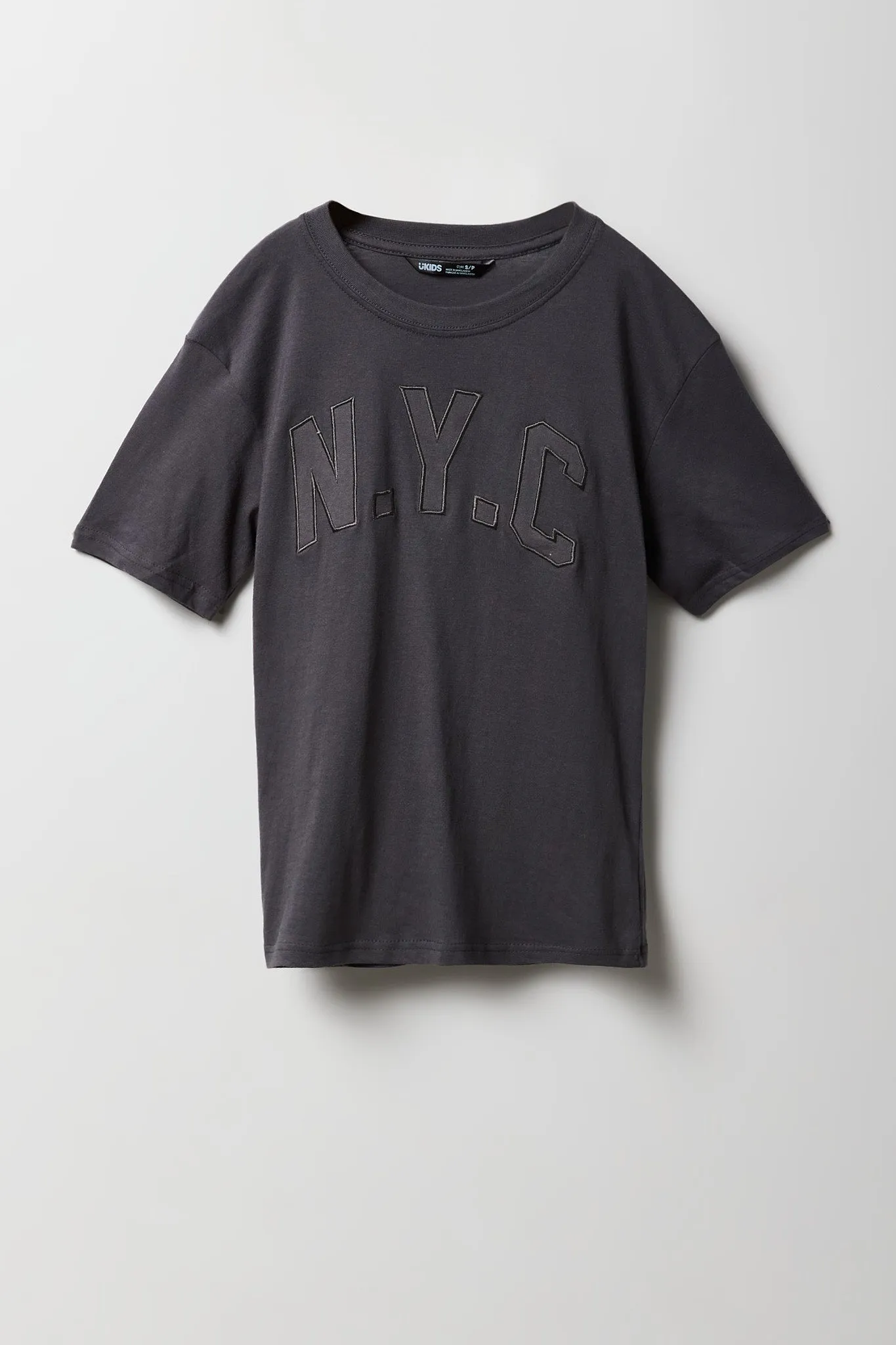 Boys City Embroidered T-Shirt sold by Urban Planet