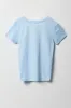 Girls Stitch & Angel Blue Graphic T-Shirt sold by Urban Planet