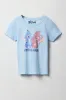 Girls Stitch & Angel Blue Graphic T-Shirt sold by Urban Planet