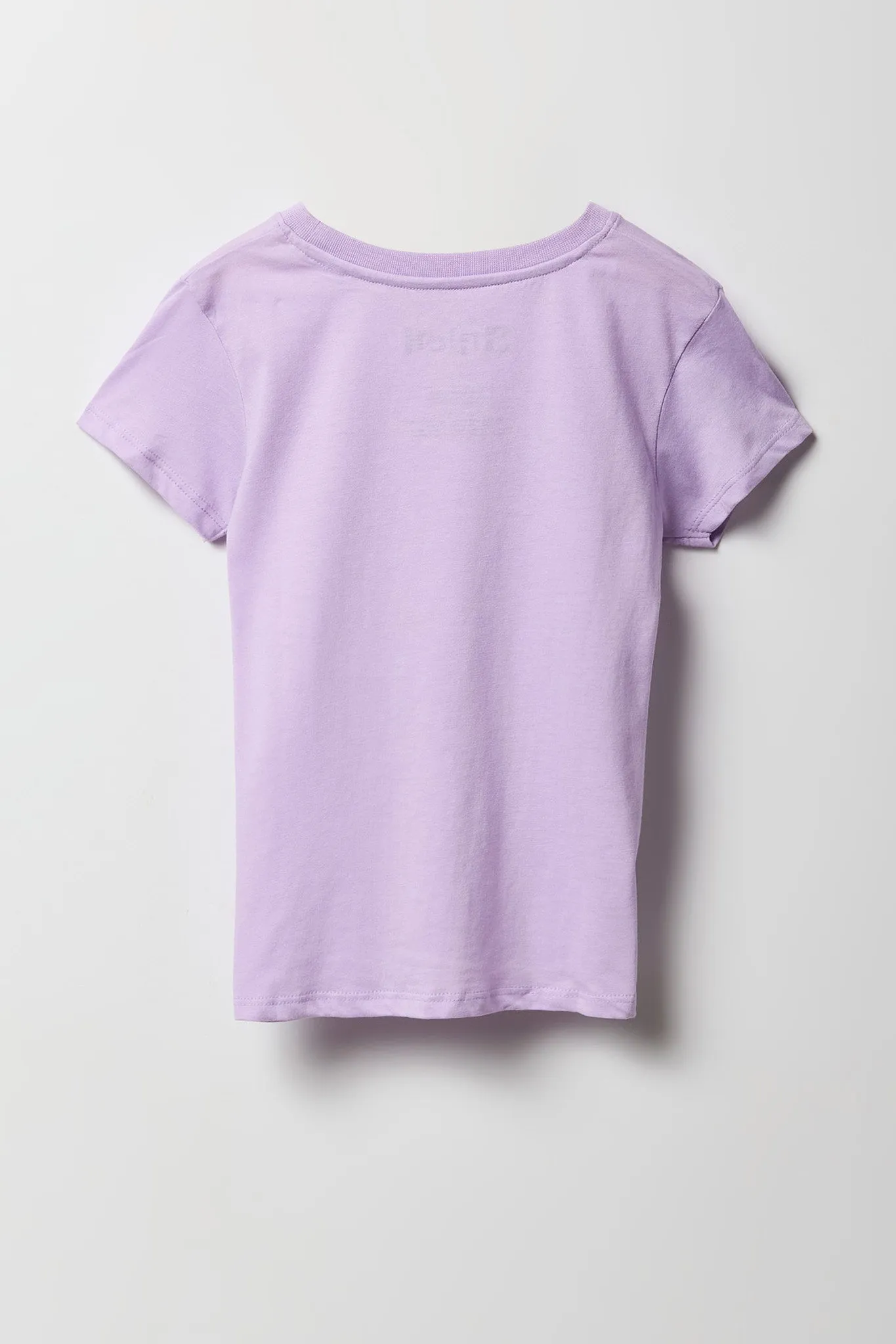 T-shirt à imprimé Stitch & Angel Purple pour filles sold by Urban Planet product image thumbnail 2