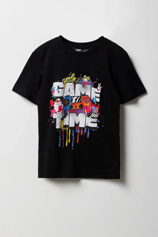 Boys Game Time Graphic T-Shirt sold by Urban Planet