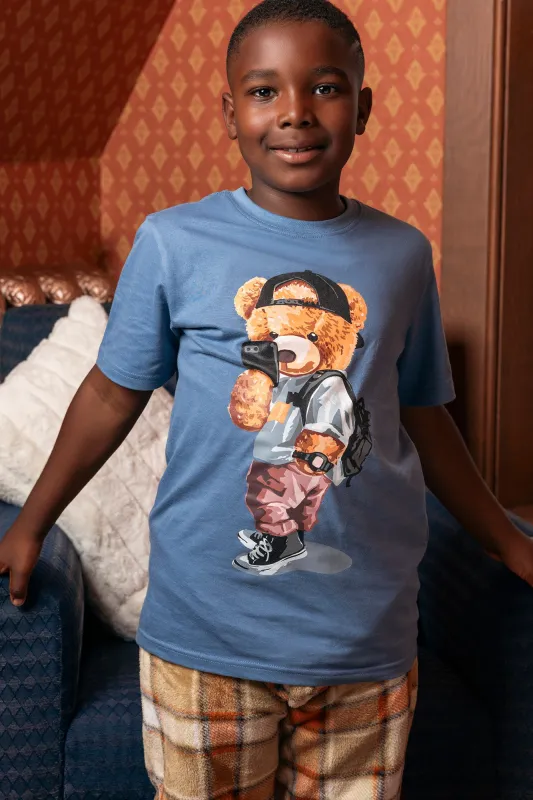 Boys Cool Bear Graphic T-Shirt sold by Urban Planet