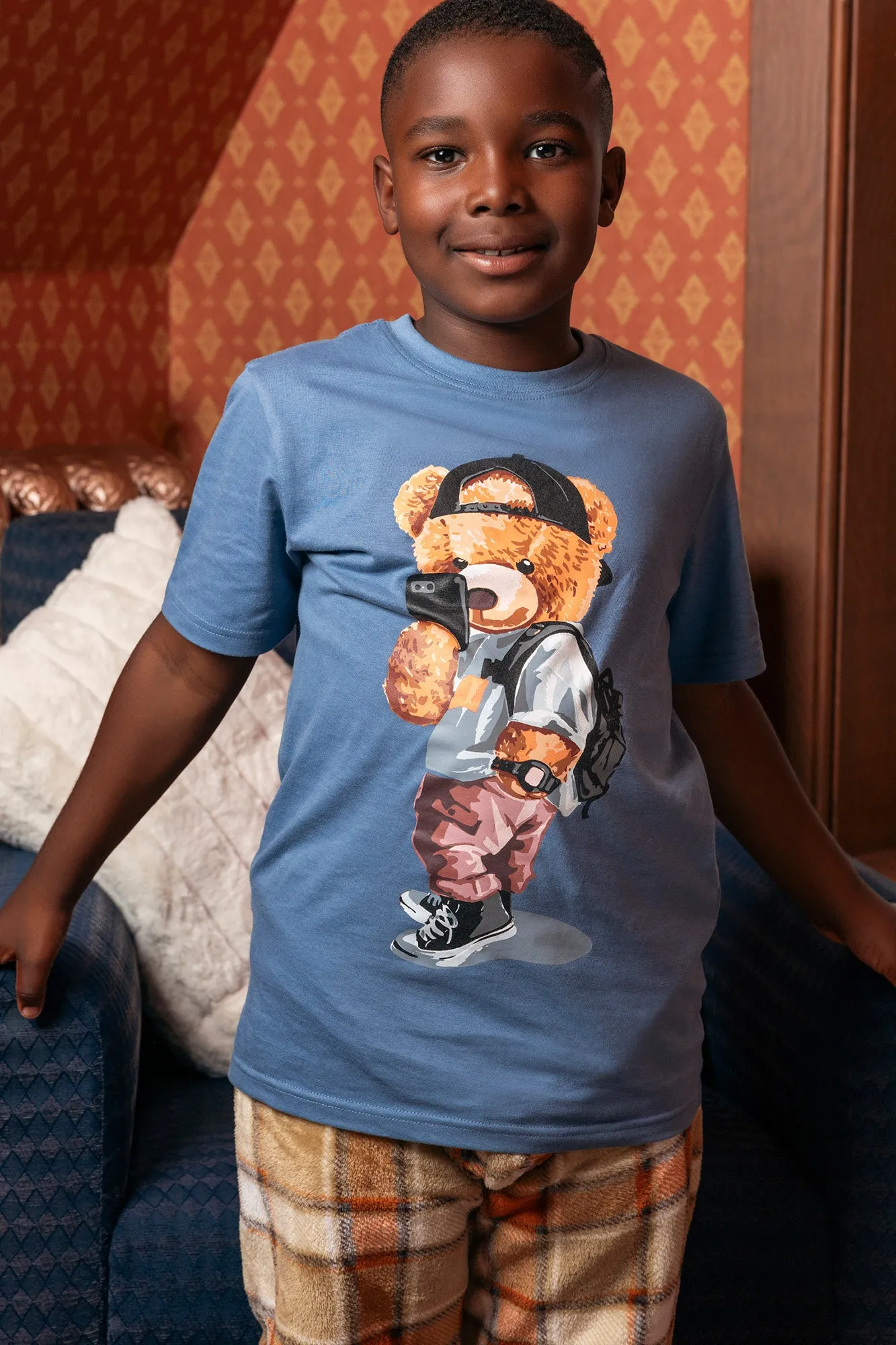 Boys Cool Bear Graphic T-Shirt sold by Urban Planet