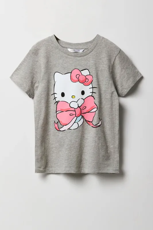 Girls Hello Kitty Bow Graphic T-Shirt sold by Urban Planet