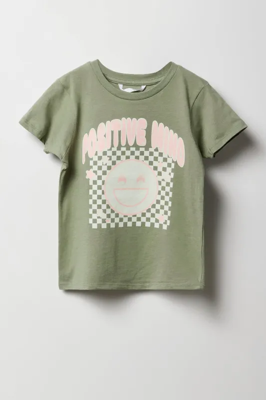Girls Positive Mind Graphic T-Shirt sold by Urban Planet