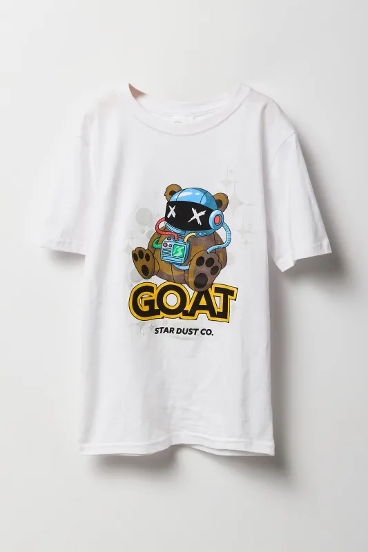 T-shirt à imprimé GOAT Bear pour garçon sold by Urban Planet