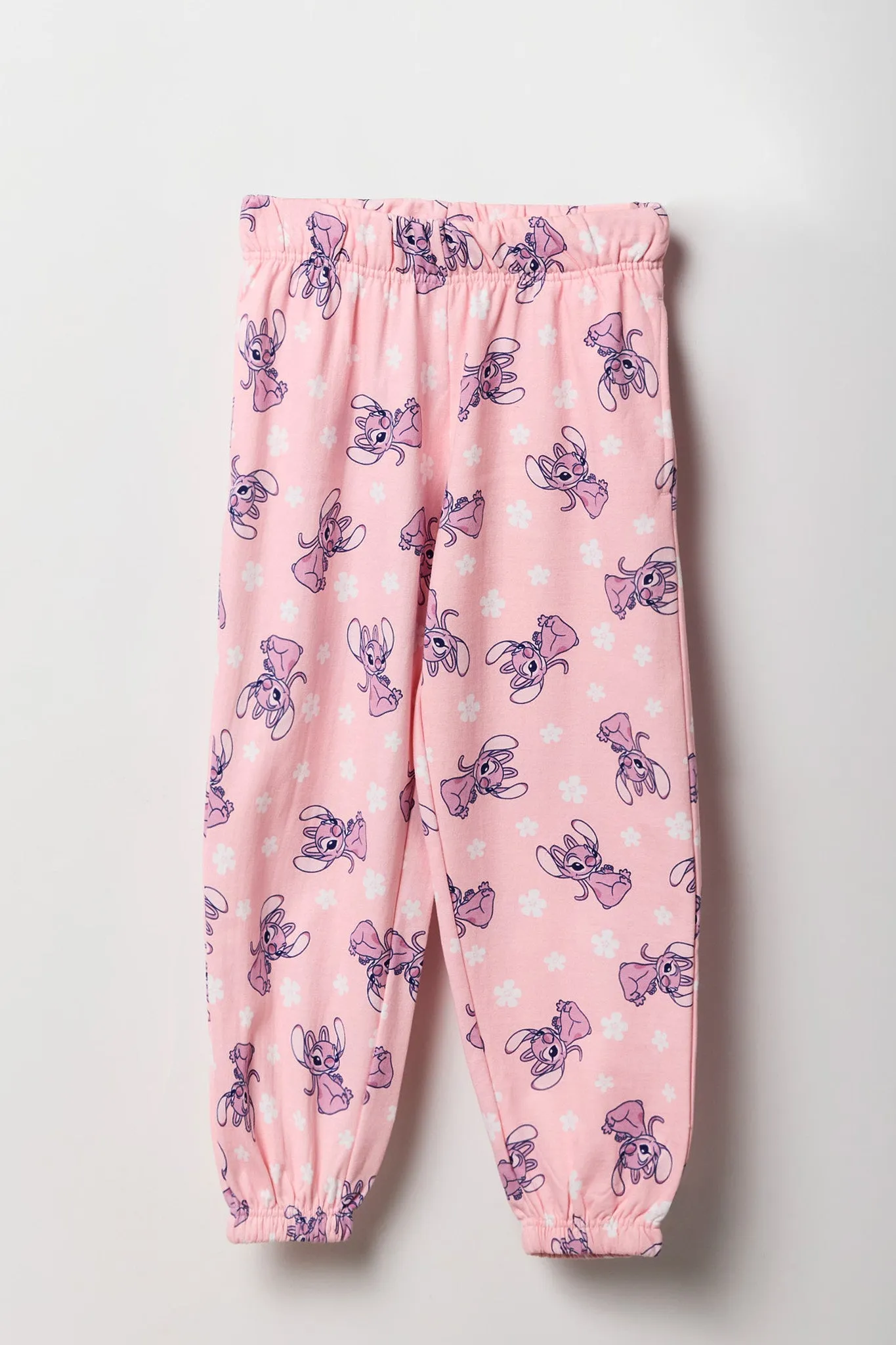 Girls Angel Print Fleece Jogger sold by Urban Planet