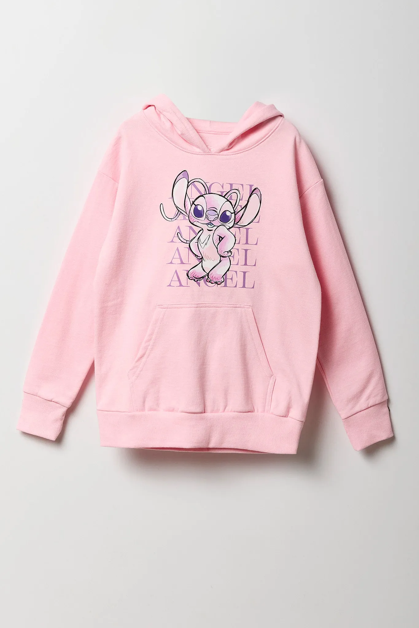 Girls Angel Graphic Fleece Hoodie sold by Urban Planet