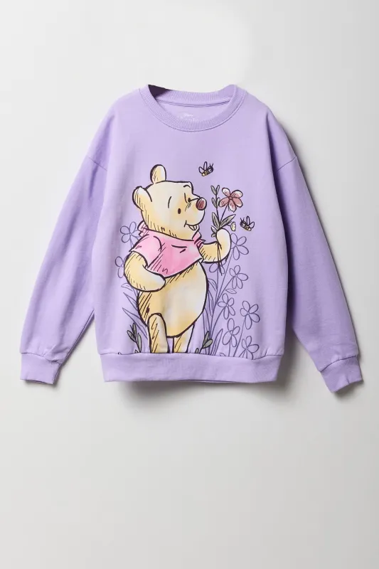 Chandail en molleton à imprimé Winnie the Pooh pour fille sold by Urban Planet