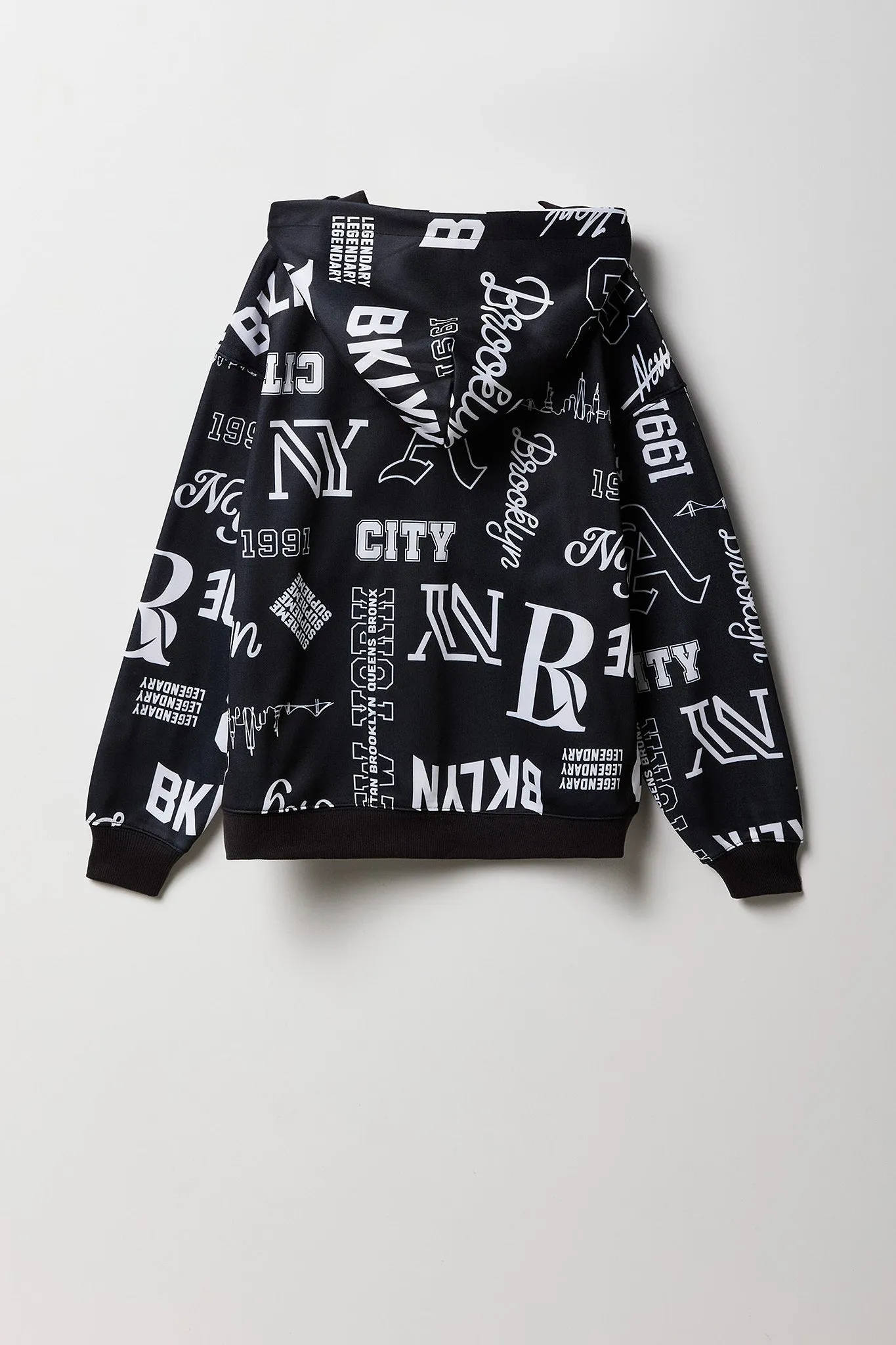 Boys Graffiti Print Hoodie sold by Urban Planet product image thumbnail 2