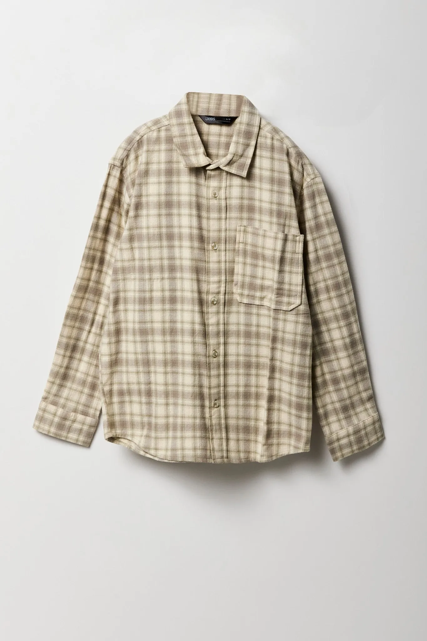 Haut boutonné en flanelle pour garçon sold by Urban Planet product image thumbnail 3