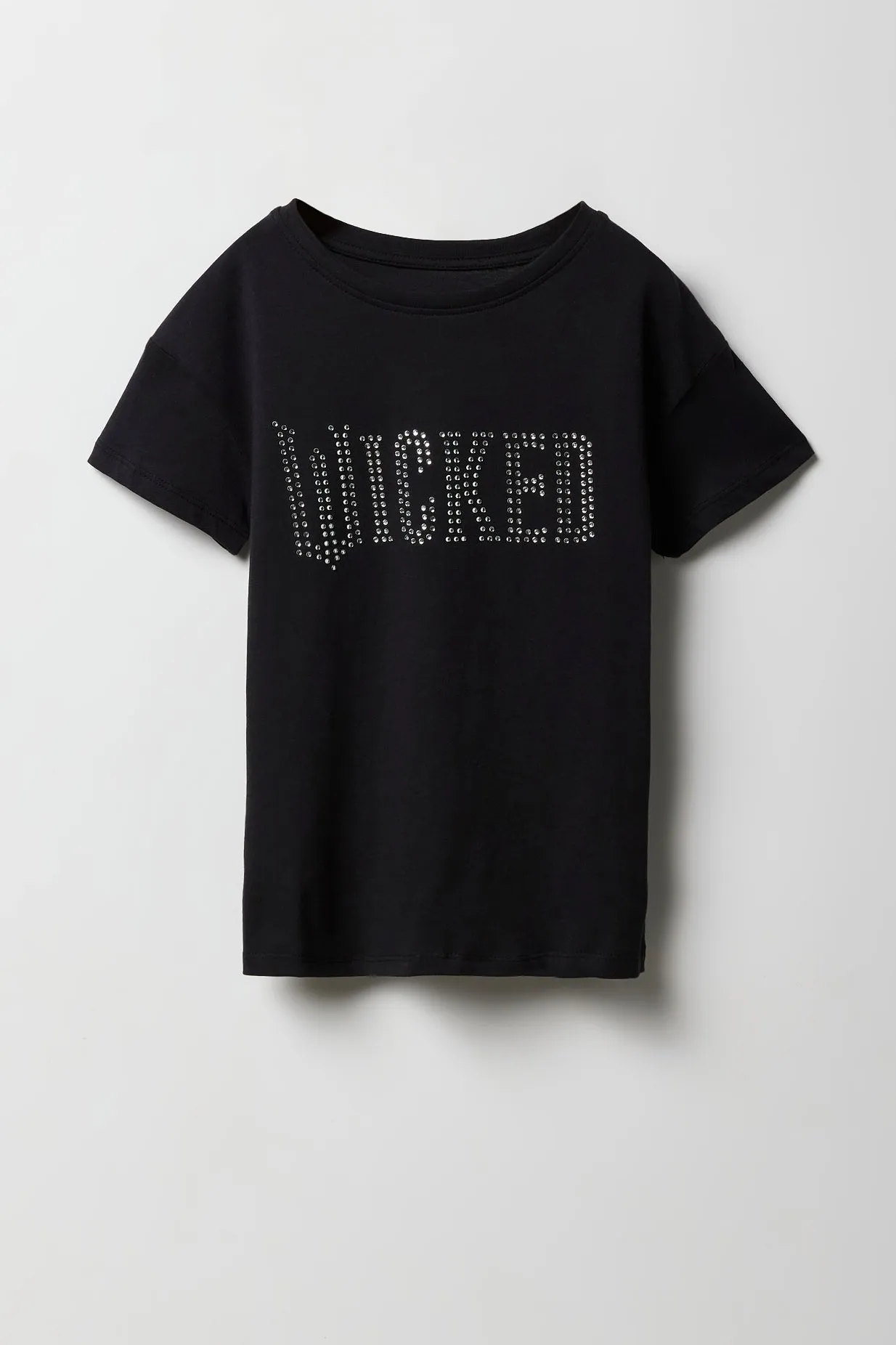 T-shirt à imprimé Wicked avec pierres du Rhin pour fille sold by Urban Planet