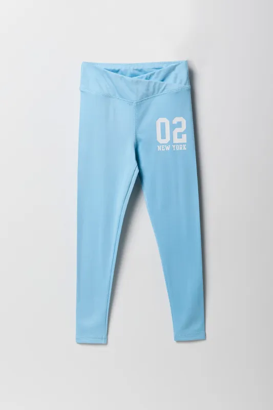 Legging Active à surplis avec imprimé City pour fille sold by Urban Planet