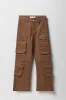 Pantalon cargo à jambe évasée avec poches multiples pour fille sold by Urban Planet
