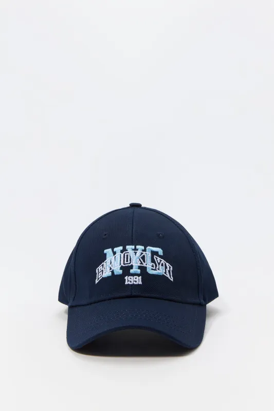 Boys City Embroidered Baseball Hat sold by Urban Planet