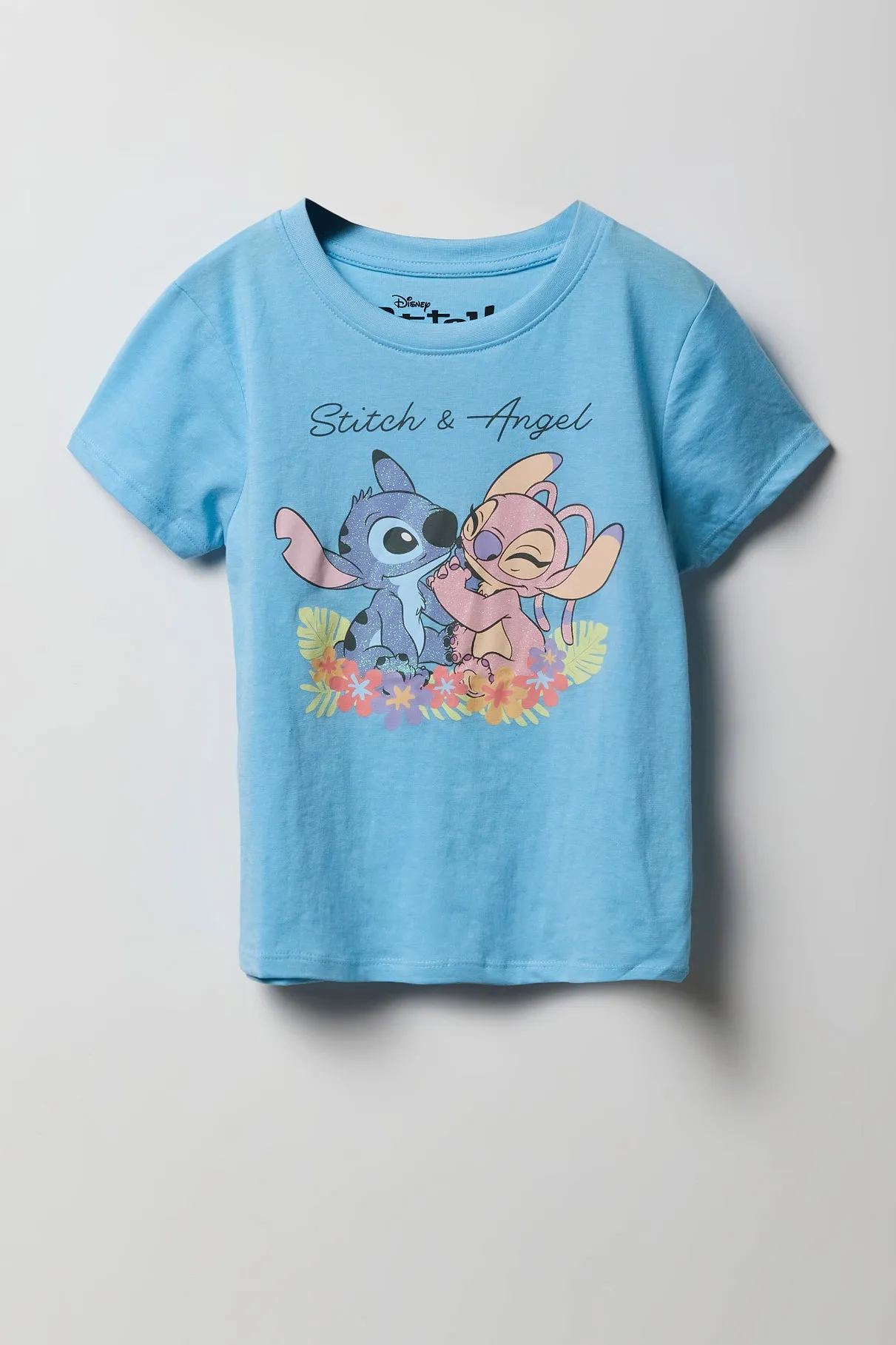 T-shirt à imprimé Stitch and Angel pour fille sold by Urban Planet
