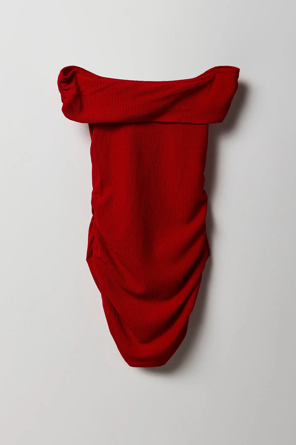 Ruched Off Shoulder Asymmetrical Dress sold by Urban Planet product image thumbnail 2