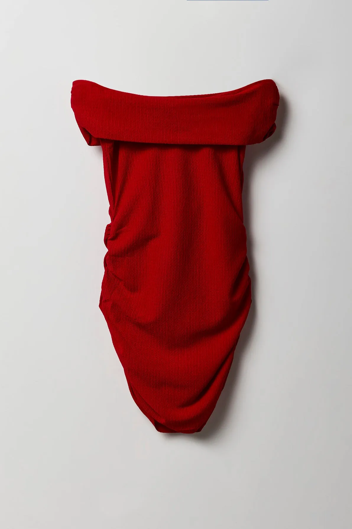 Ruched Off Shoulder Asymmetrical Dress sold by Urban Planet