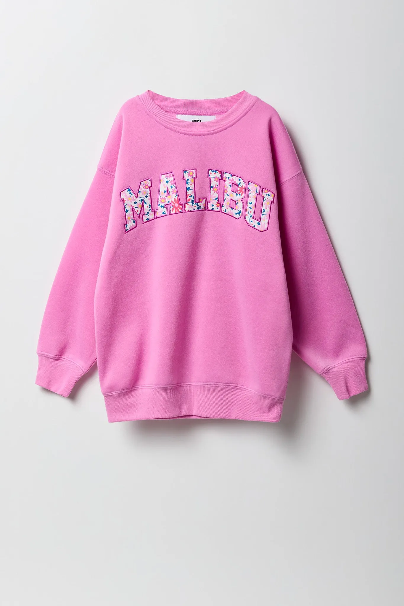 Girls Oversized Graphic Fleece Sweatshirt sold by Urban Planet product image thumbnail 5